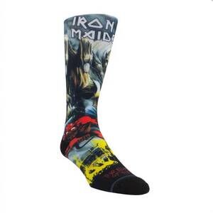 NEW PERRI’S SOCKS men's iron maiden the number of the beast socks in multi